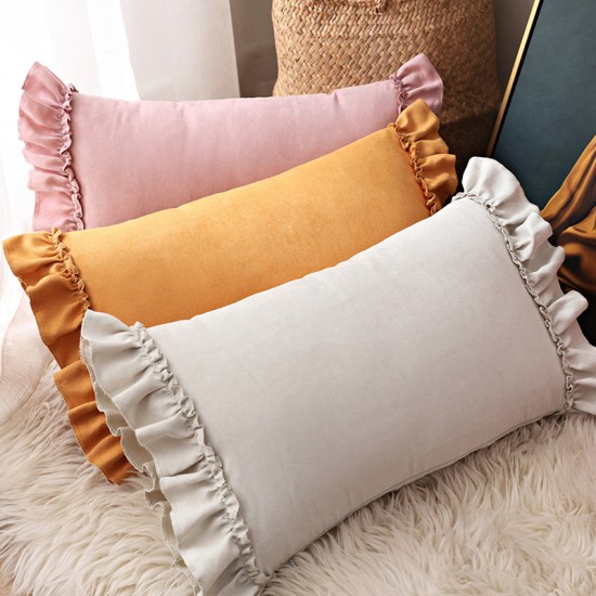 Cross-border Nordic INS chenille jacquard velvet pillows, animal print edging cushions, living room sofa pillowcases