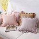 Cross-border Nordic INS chenille jacquard velvet pillows, animal print edging cushions, living room sofa pillowcases