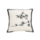 Black, lightly luxurious, vintage-style, high-quality embroidered pillowcases, Instagram-style, Nordic living room sofa and bed back cushions.
