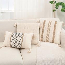 French Butterfly Mesh Lace Pillows, Champagne Sofa Cushions, Cotton and Linen European-style Cushion Covers
