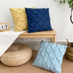 Cross border Nordic INS pink chenille ghost pillows  cute and playful living room sofa pillowcases Cross border Nordic INS pink chenille ghost pillows  cute and playful living room sofa pillowcases