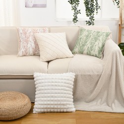 Cross-border Nordic INS Dutch velvet high-precision printed pillowcases, ruffled skirt cushion covers, home sofa decor