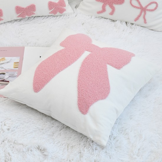 Refreshing Instagram-style embroidered pillowcases, living room sofa embroidered cotton and linen pillows, bedroom tatami cushions