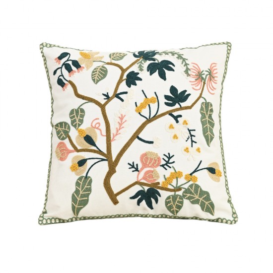Cross-border Nordic ins towel-embroidered banana leaf sofa cushions, with a fresh, 3D pattern.