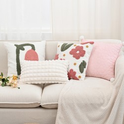Nordic style INS corduroy sofa cushion set, bay window cushions, light luxury sofa backrest lumbar support pillows
