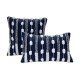 Home pillow sets with polyester-cotton yarn-dyed velvet, pompoms, and tie-stitching, PU leather, and tassel tassels for living rooms.