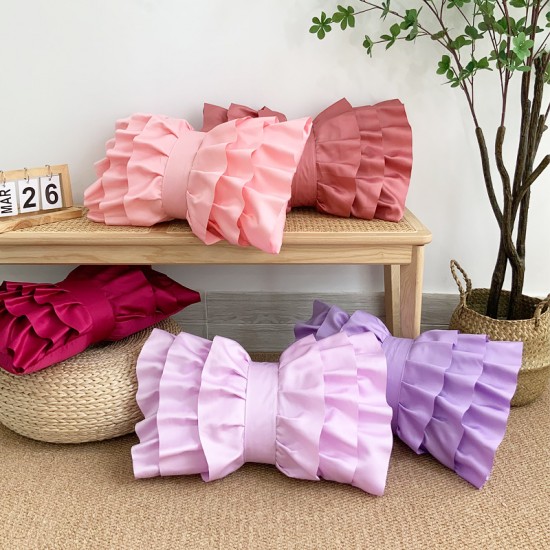 Cross-border INs Nordic living room sofa pillowcases, bow print bay window pillows, bedside cushions