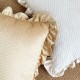 Nordic colorful cotton and linen bubble quilted pillow covers for sofa decorations, solid color cushion covers.