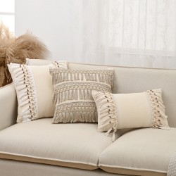 INS Nordic sofa cushions, tufted heart cushions, luxury living room, removable and washable headboard cushions.