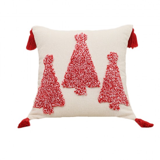 Cross-border ins, Christmas embroidered Christmas tree pillowcases, Chanel-style sequined living room sofa decorative cushions