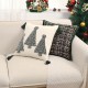 Cross-border ins, Christmas embroidered Christmas tree pillowcases, Chanel-style sequined living room sofa decorative cushions