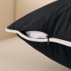 Amazon's best-selling black and white velvet pillow covers, simple Dutch velvet with rope-trimmed ins solid color cushion backrests