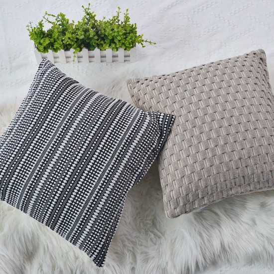 Cross-border INs cute cartoon rabbit retro colorful geometric wave pillows, living room and bedroom sofa cushions