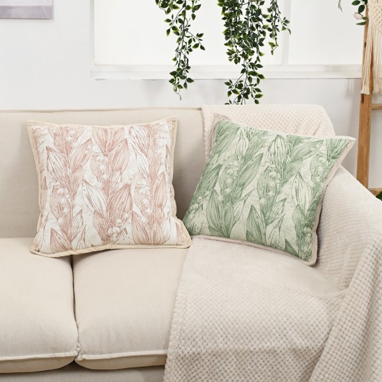 Cross-border Nordic INS Dutch velvet high-precision printed pillowcases, ruffled skirt cushion covers, home sofa decor
