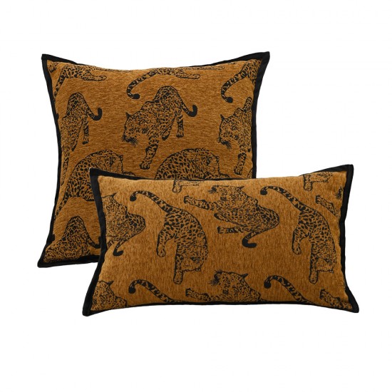 Nordic luxury vintage-style beige and brown pillowcase, sofa back cushion, French retro bed and living room cushion