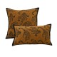 Nordic luxury vintage-style beige and brown pillowcase, sofa back cushion, French retro bed and living room cushion