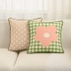 Nordic ins fresh polka dot plaid floral pillow with core, living room sofa, cotton and linen cushion, model room cushions.