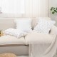Cross-border Nordic INSIZE chain-embroidered jacquard throw pillow covers, floral and bird twill cushion covers, living room sofa fabrics