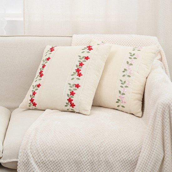 Christmas double-sided solid color simple corn corduroy corduroy pillows, sofa cushions, living room lumbar support pillows, bedside