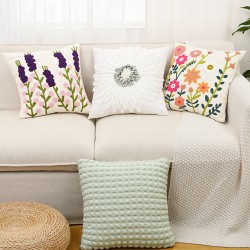 Cross-border modern style star and moon embroidered plush home sofa