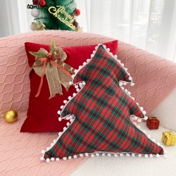 Cross-border Nordic Instagram vintage herringbone chenille jacquard velvet pillowcases, living room sofa decorative pillowcases
