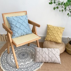 Cross-border Nordic INS pink chenille ghost pillows, cute and playful living room sofa pillowcases