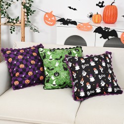 Cross-border Nordic ins geometric chenille jacquard pillow, ethnic style cushion cover, living room sofa decorative pillowcase