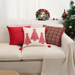 Cross-border ins, Christmas embroidered Christmas tree pillowcases, Chanel-style sequined living room sofa decorative cushions