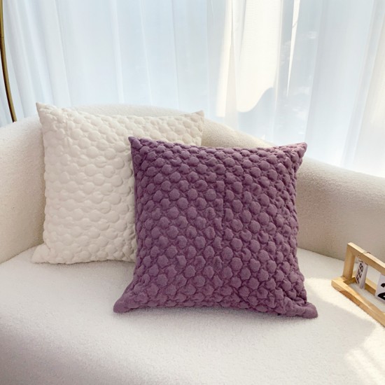 White floral lace throw pillows, French INSIZE square lumbar pillows, embroidered sofa cushion covers