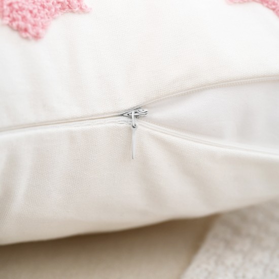 Refreshing Instagram-style embroidered pillowcases, living room sofa embroidered cotton and linen pillows, bedroom tatami cushions
