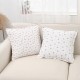 Cross-border Nordic INSIZE chain-embroidered jacquard throw pillow covers, floral and bird twill cushion covers, living room sofa fabrics