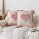 Nordic French luxury lace cushions. INDS cotton and linen floral sofa cushion covers with classic and elegant 3D embroidery.