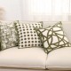 Nordic light luxury, ins, high-end green vintage-style pillowcases, sofa back cushions, French retro, bed, and living room cushions