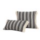 Nordic ins, sofa pillows, Chanel-style tassel pillows, Wabi-sabi-style, black and white long lumbar pillows for living rooms