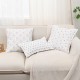 Cross-border Nordic INSIZE chain-embroidered jacquard throw pillow covers, floral and bird twill cushion covers, living room sofa fabrics