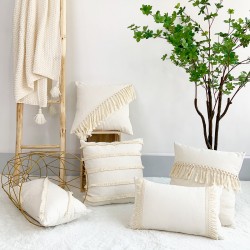 Cross-border Nordic INSIZE bamboo chenille throw pillows, living room, sofa, and bedroom throw pillow backs