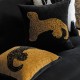 Nordic luxury vintage-style beige and brown pillowcase, sofa back cushion, French retro bed and living room cushion