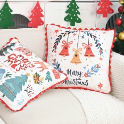 Cross-border rabbit fur jacquard leaf pillowcase, living room sofa cushion, bed cushion cover, bedroom bay window cushion