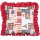 Cross-border Nordic Instagram 3D bow towel embroidered pillowcases, girly sofa, bedroom and living room decorative pillowcases
