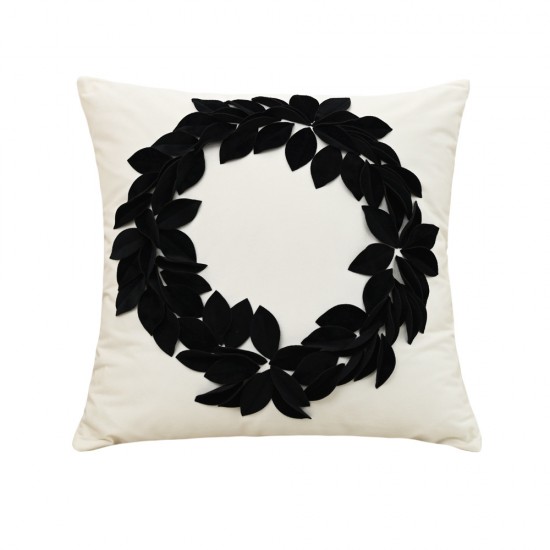 Nordic Instagram Fresh Polka Dot Plaid Flower Pillow with Core, Living Room Sofa Cotton and Linen Cushion, Showroom Cushion