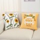 Simple embroidered pillows, simple quilted sofa and bedside lumbar support, modern minimalist INS pillowcases
