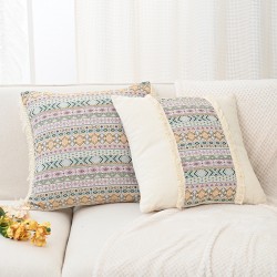 Ins cross-border Nordic Dutch velvet ruffled solid color cushions for sofas and living rooms.