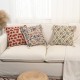 European cotton and linen jacquard sofa cushion, living room lumbar pillow, American headboard cushion cover, large core pillow