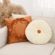 Cross-border Nordic light luxury vintage yarn-dyed pillow with core for living room sofa cotton and linen model room cushions on Amazon