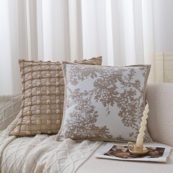 Cross-border INS Nordic towel embroidered bow sofa throw pillow, cute tufted girly cushion for home decor.