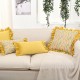 Cross-border Amazon INS plush cushions, INS Nordic minimalist solid color lambswool sofa cushion covers, bedroom cushions.