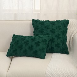 Vintage imitation linen double-sided botanical print tassel pillowcase, living room sofa square back cushion cover, bed cushion Pillows