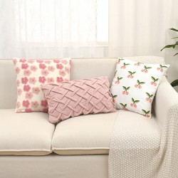 Cross-border ins Christmas holiday decorative pillow covers, plush jacquard living room sofa cushions, bed cushion covers
