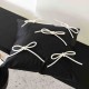 Black and white bow wabi-sabi modern minimalist luxury pillow, influencer homestay bedroom cushion, bay window sofa cushion cover