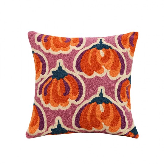 Cross-border British and Nordic INS style two-tone plaid boucle pillow for living room sofa and office lumbar support pillow covers